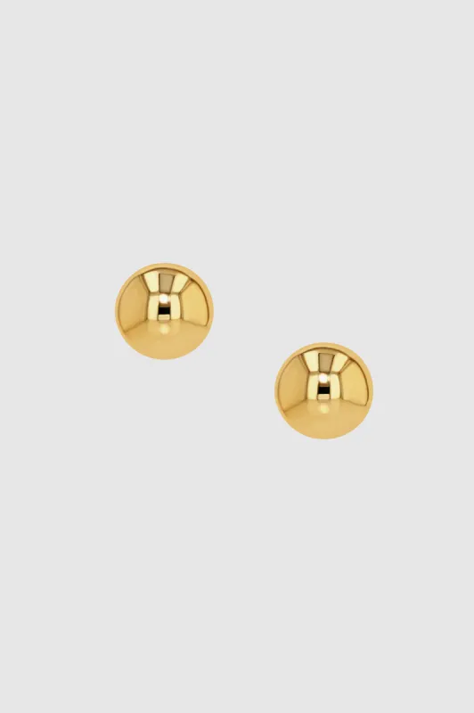 Dome Earrings - Gold sold by Anine Bing