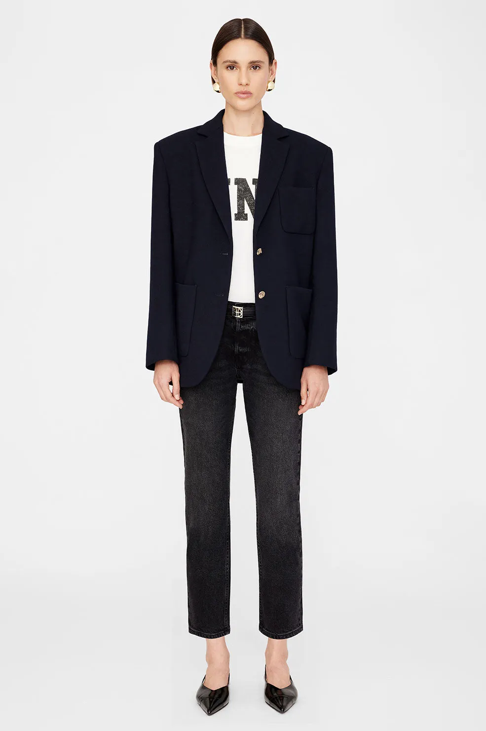 Kinsley Blazer - Night Sky sold by Anine Bing