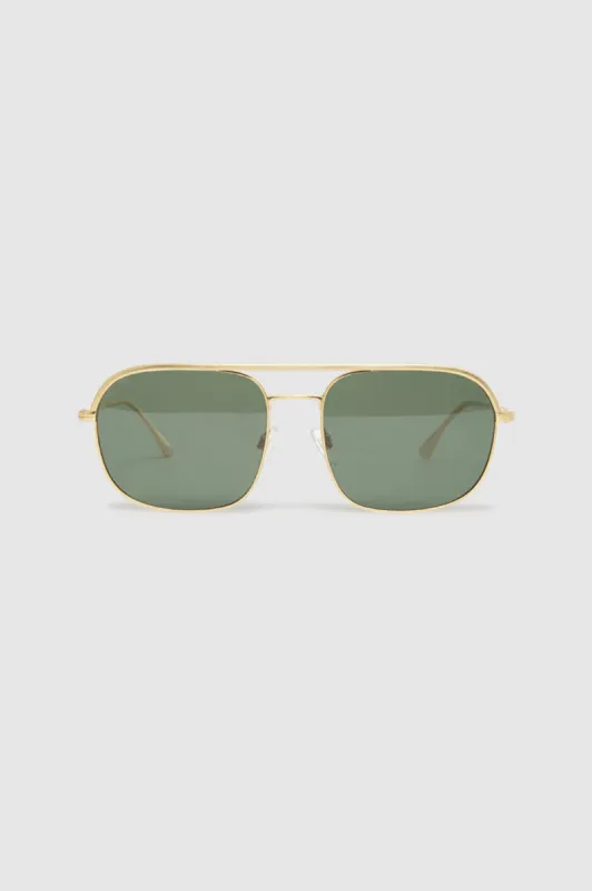Highland Sunglasses - Gold sold by Anine Bing