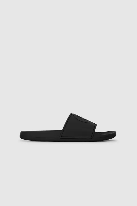 Isla Slides - Black Monogram sold by Anine Bing