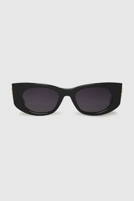 Madrid Sunglasses - Black sold by Anine Bing
