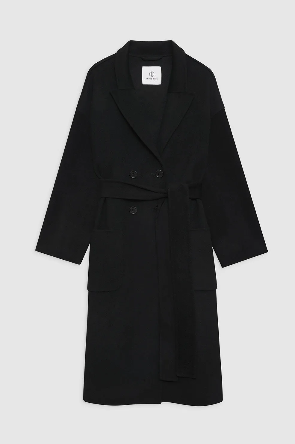 Dylan Coat - Black Cashmere Blend sold by Anine Bing product image thumbnail 3