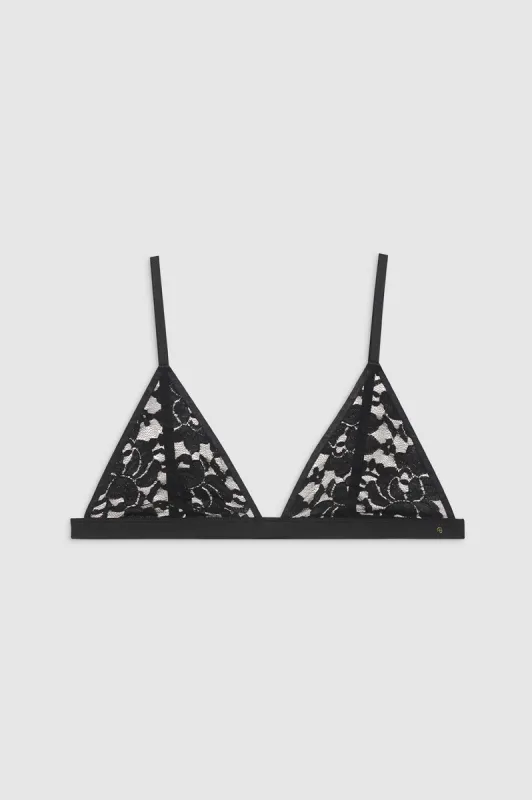 Eldra Bralette - Black Floral sold by Anine Bing