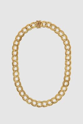 Double Link Chain Necklace - 14k Gold sold by Anine Bing