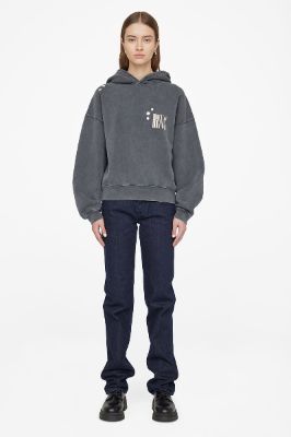 Alec Hoodie Bing Bleached - Faded Black sold by Anine Bing