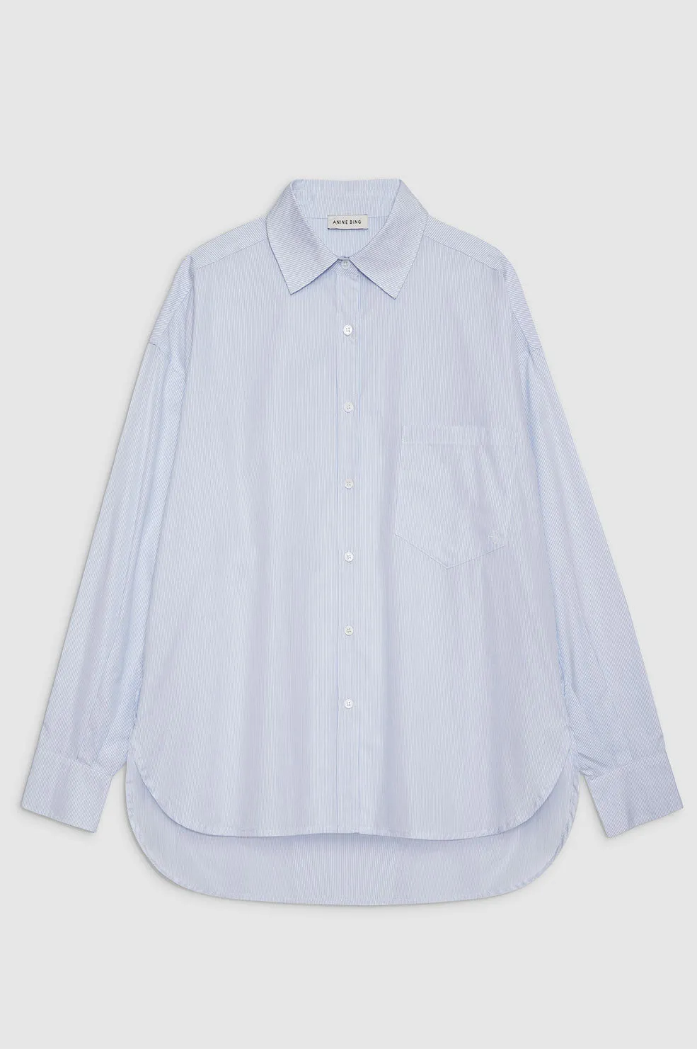Chrissy Shirt - Blue And White Stripe sold by Anine Bing product image thumbnail 3