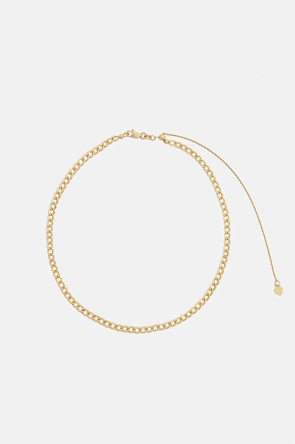 Mini Curb Necklace - Gold sold by Anine Bing