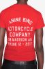 Levy Tee Motorcycle Club - Red sold by Anine Bing