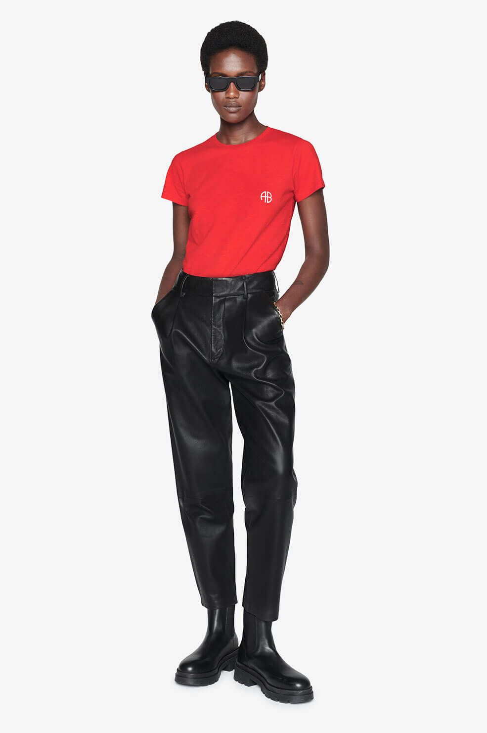 Levy Tee Motorcycle Club - Red sold by Anine Bing