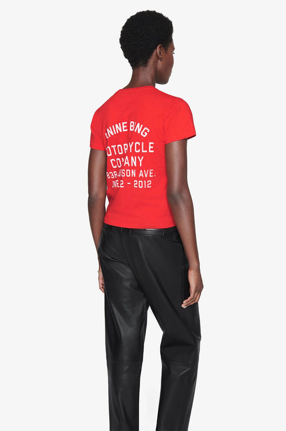 Levy Tee Motorcycle Club - Red sold by Anine Bing product image thumbnail 2