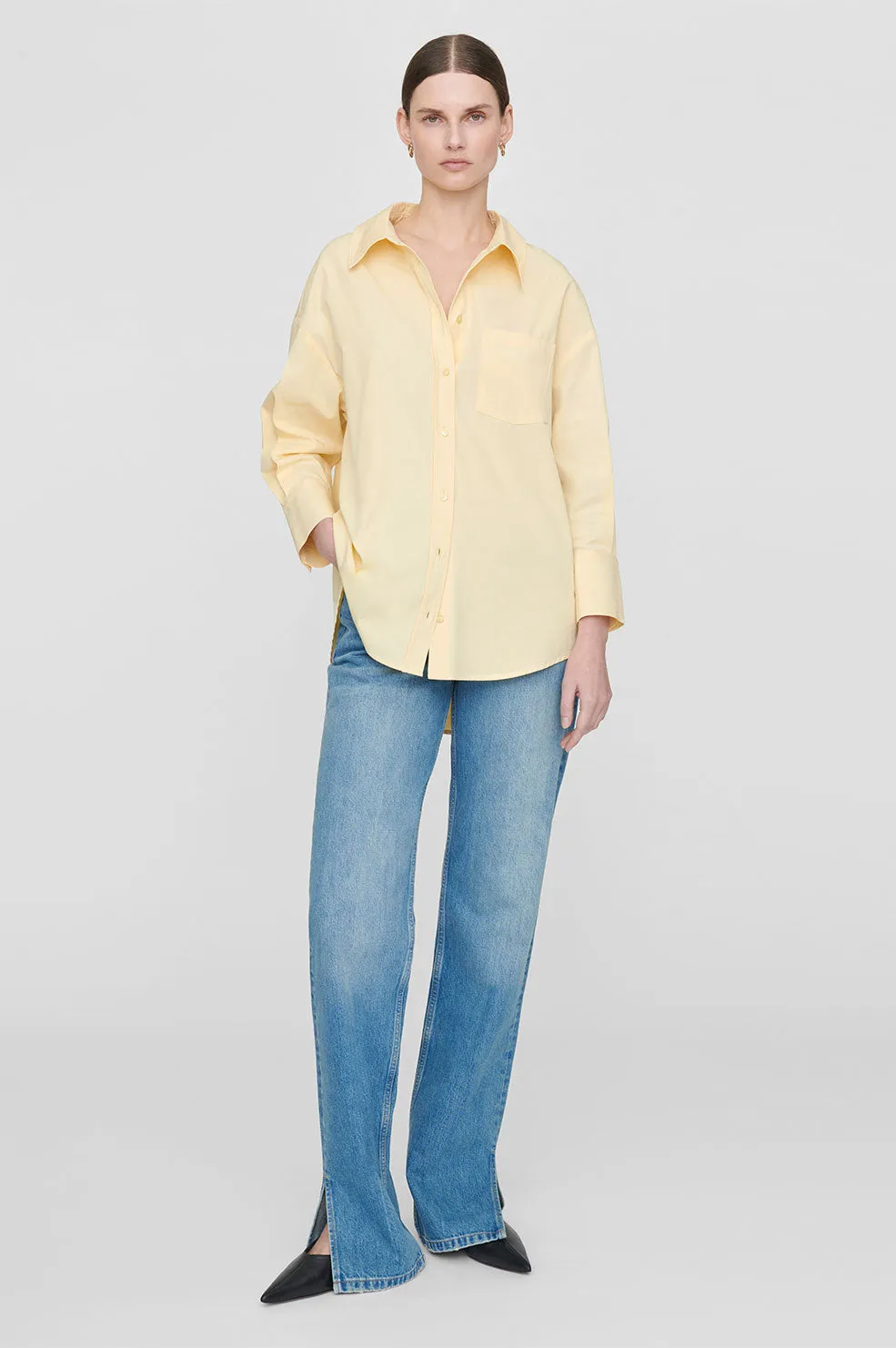 Mika Shirt - Yellow sold by Anine Bing