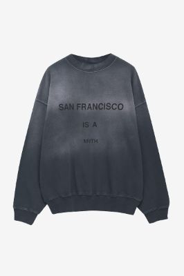 【ANINE BING】JACI SWEATSHIRT LYRICS Anine Bing Jaci Sweatshirt Lyrics in WASHED BLACK – Frolic Girls