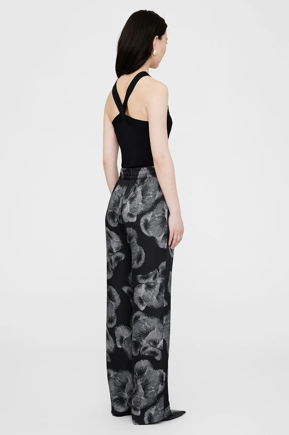 Soto Pant - Black Mushroom Print sold by Anine Bing product image thumbnail 2