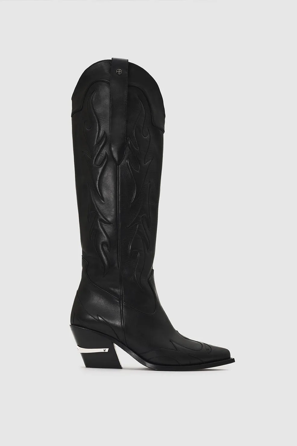 Tall Tania Boots - Black Western sold by Anine Bing