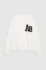 Miles Oversized Sweatshirt Letterman - Off White sold by Anine Bing