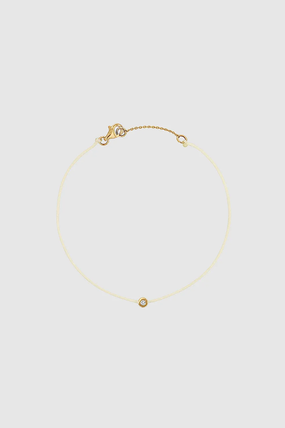 Sliding Diamond String Bracelet - Gold And Yellow sold by Anine Bing