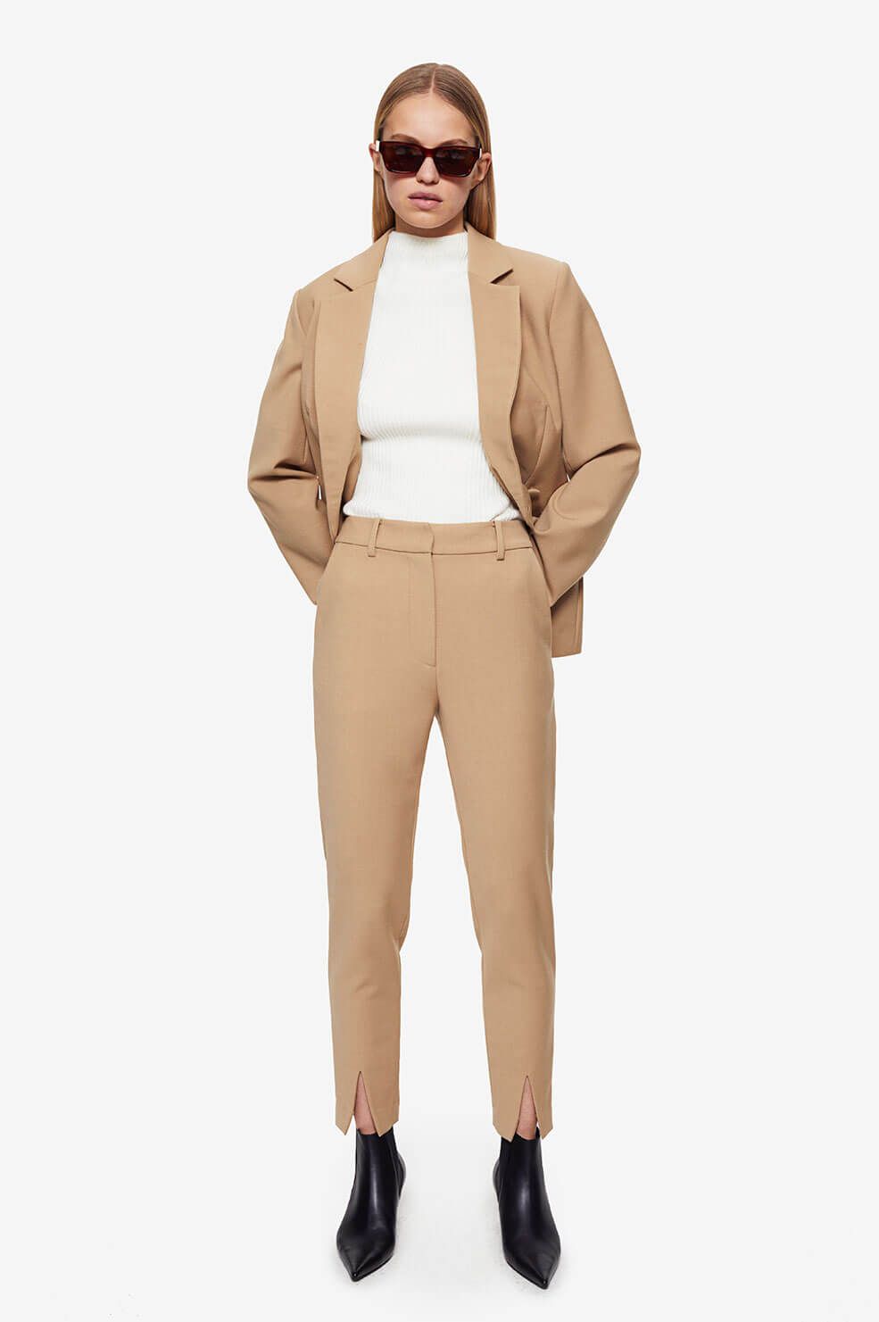 Ophelia Trouser - Beige sold by Anine Bing