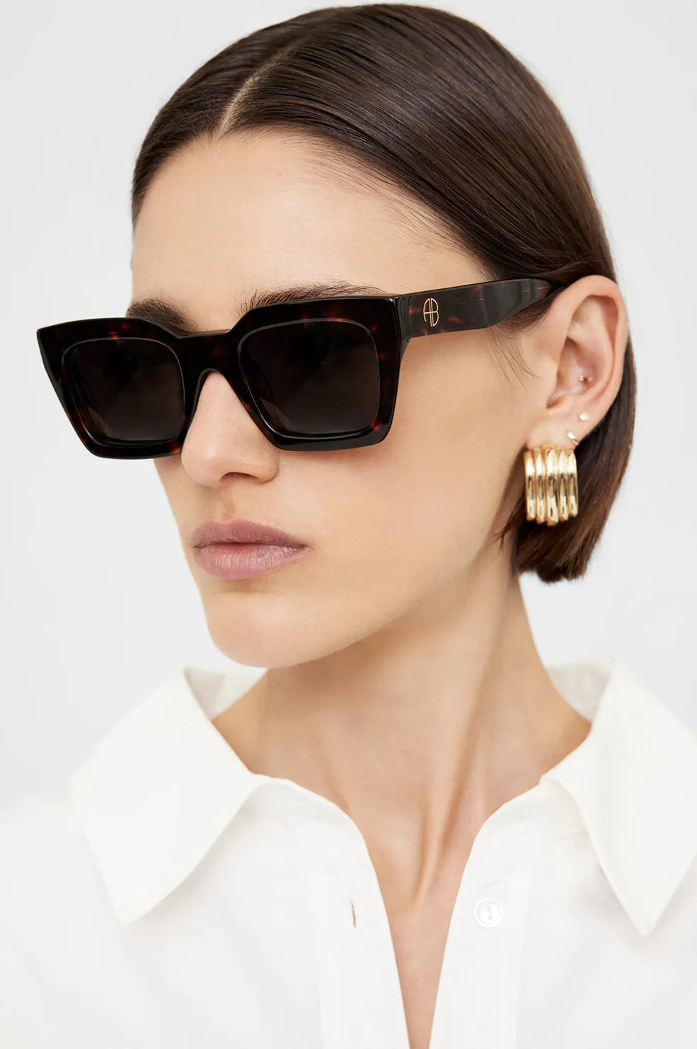 Indio Sunglasses - Dark Tortoise sold by Anine Bing product image thumbnail 4