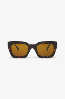Indio Sunglasses - Dark Tortoise With Orange sold by Anine Bing