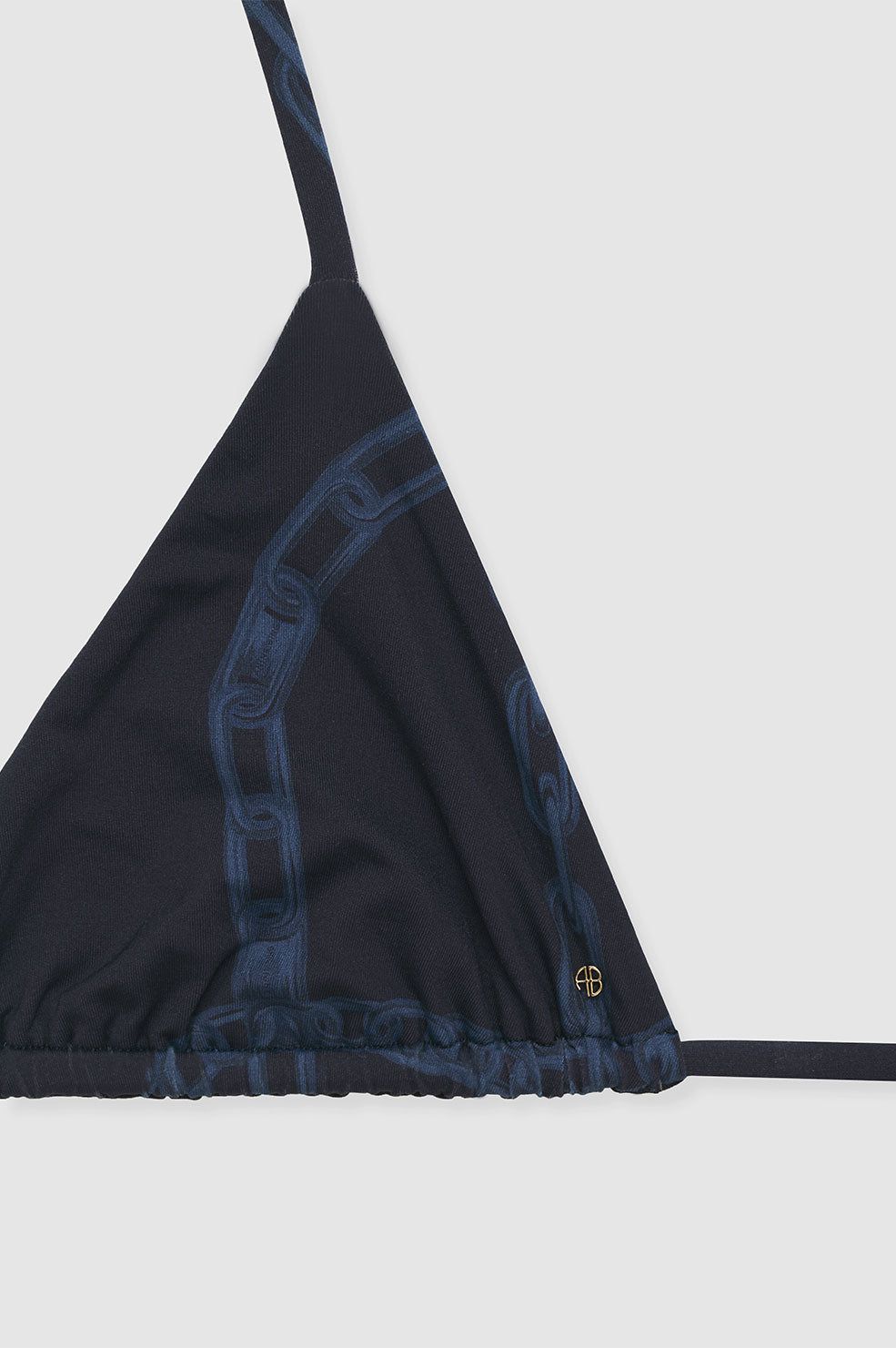 Amara Bikini Top - Navy Link Print sold by Anine Bing product image thumbnail 4