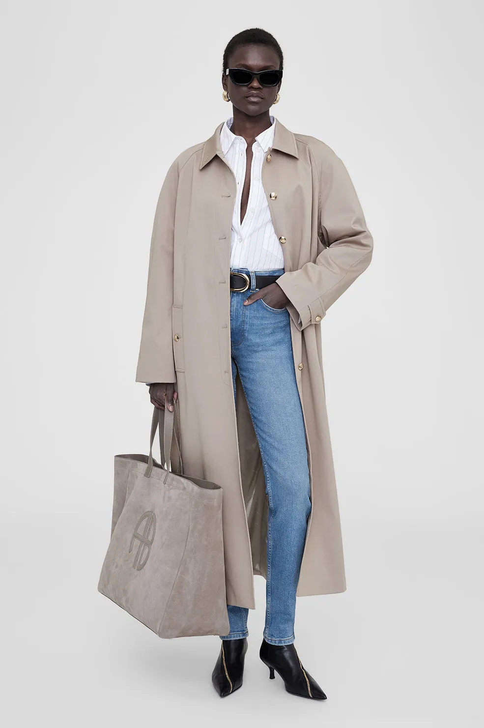 XL Rio Tote - Taupe Suede sold by Anine Bing product image thumbnail 2