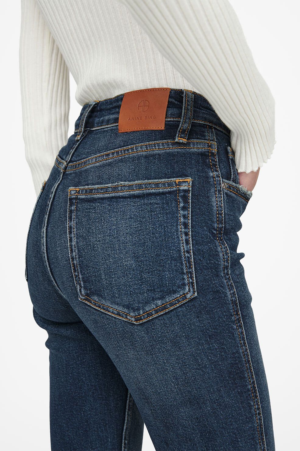 Jagger Jean - Deep Indigo sold by Anine Bing product image thumbnail 4