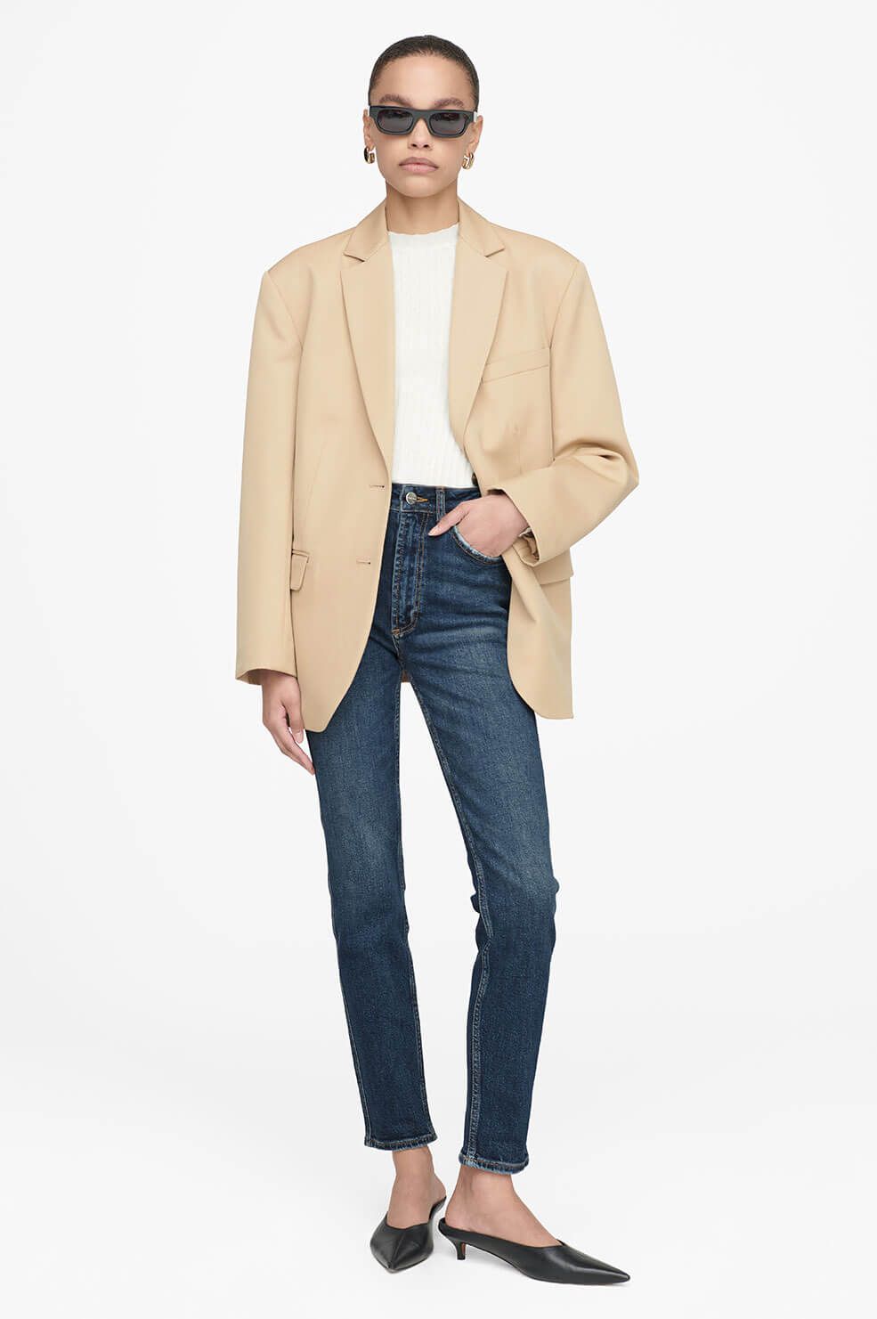 Jagger Jean - Deep Indigo sold by Anine Bing