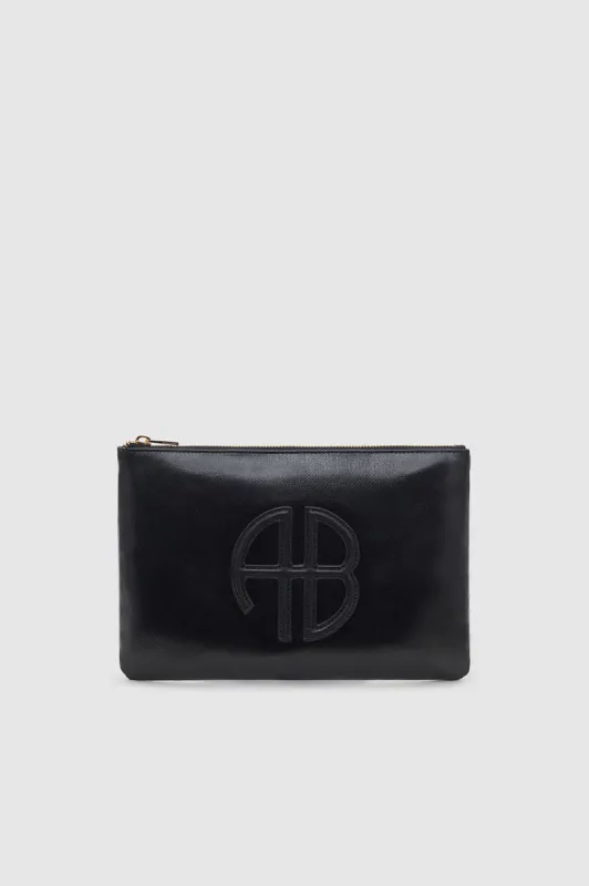 Lili Pouch - Black Canvas sold by Anine Bing