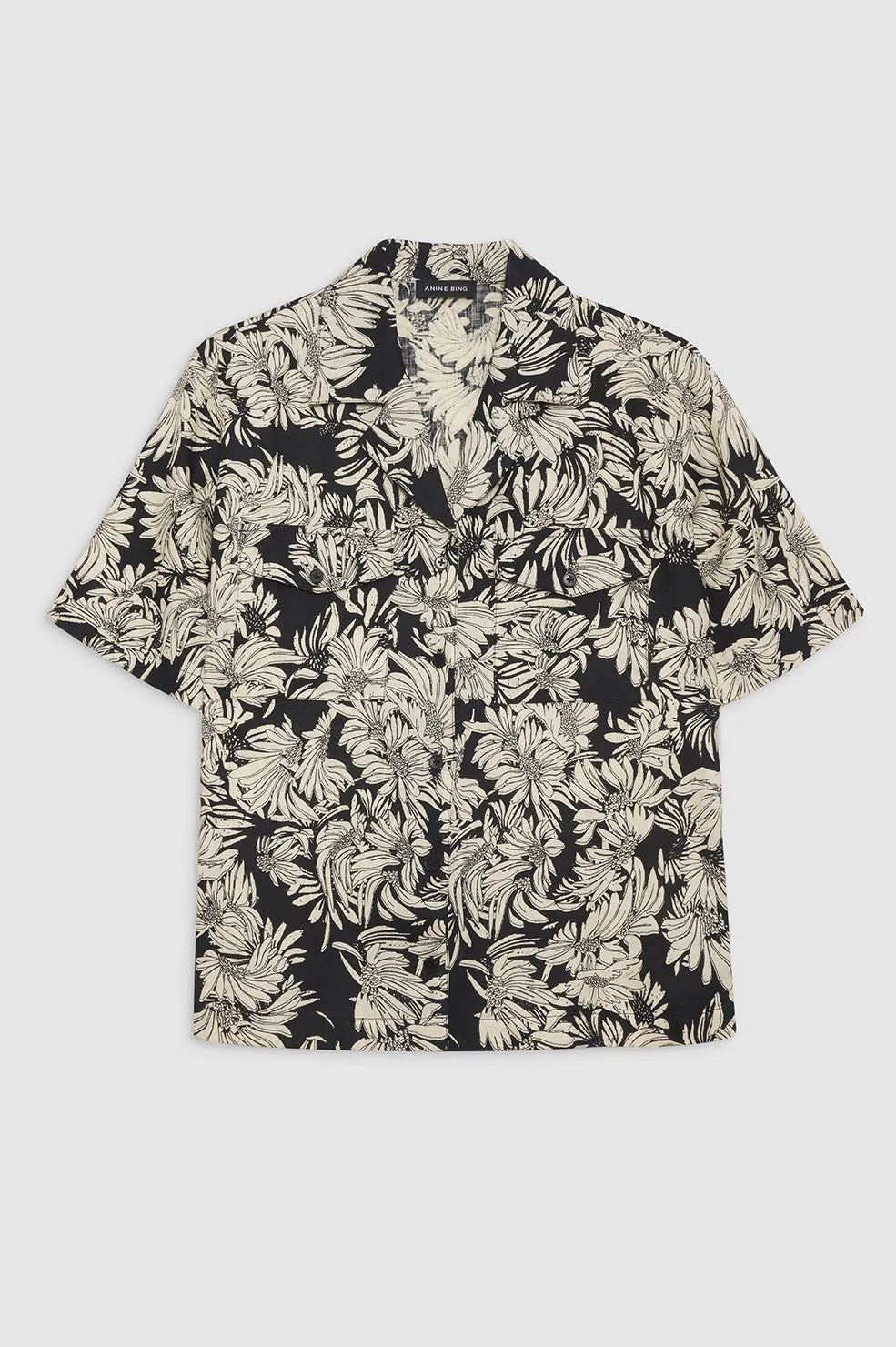 Hamilton Shirt - Black Floral Print sold by Anine Bing product image thumbnail 3