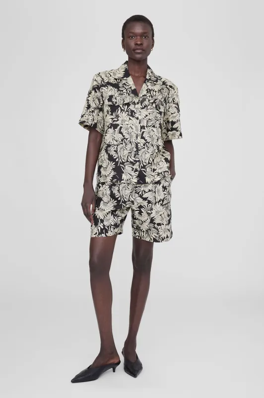 Hamilton Shirt - Black Floral Print sold by Anine Bing