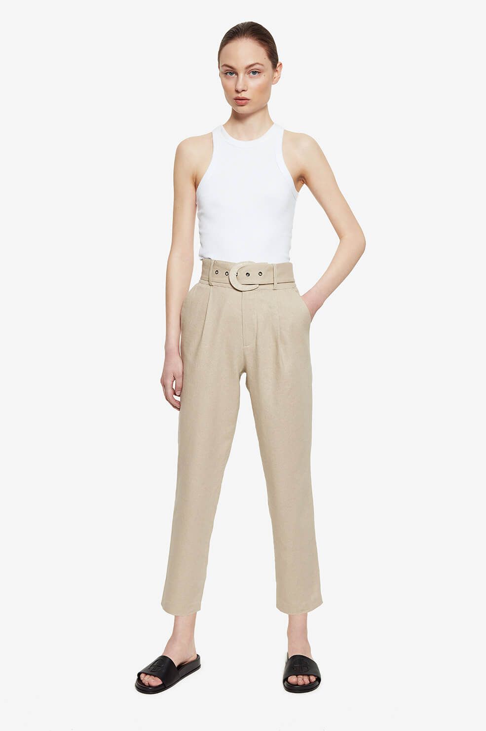 Carson Slides - Black sold by Anine Bing product image thumbnail 2