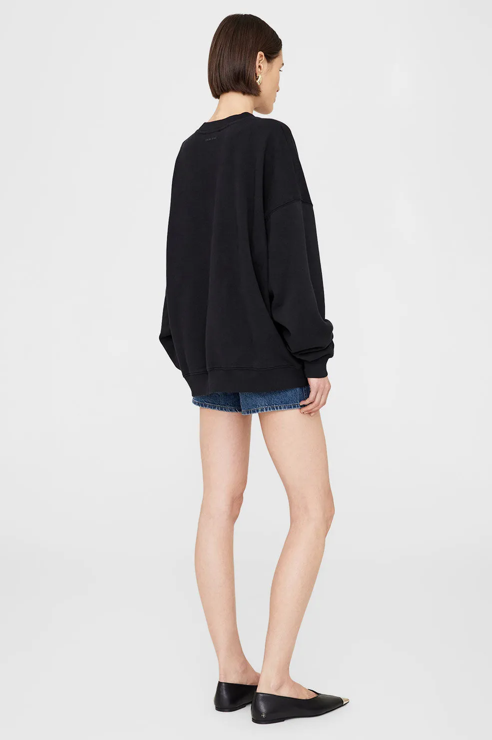 Miles Oversized Sweatshirt Letterman - Black sold by Anine Bing product image thumbnail 2