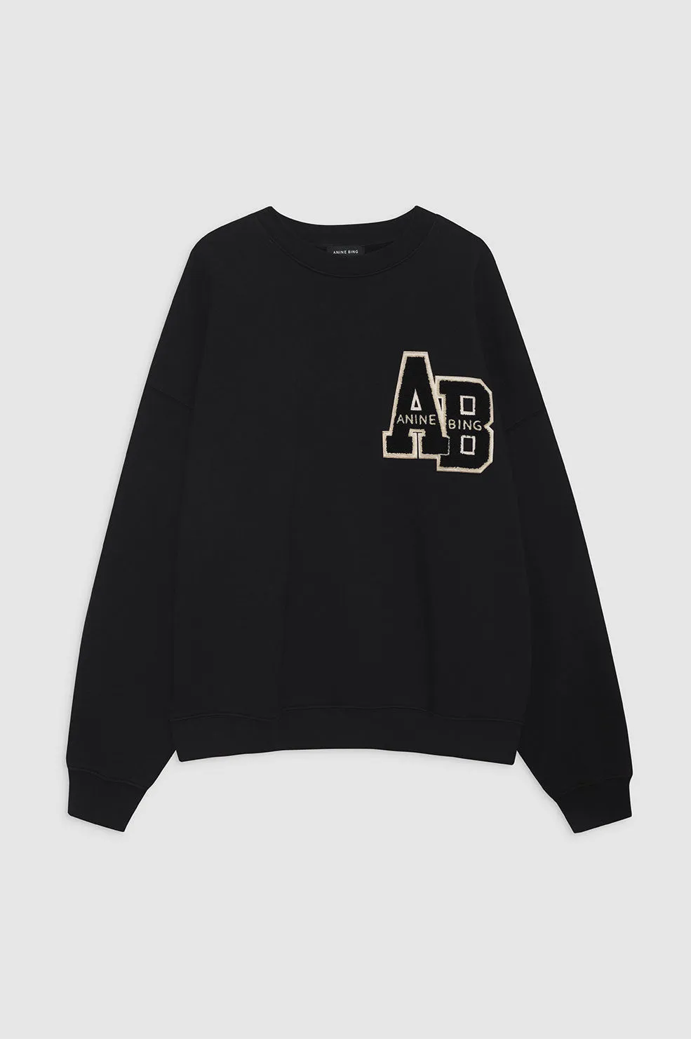 Miles Oversized Sweatshirt Letterman - Black sold by Anine Bing product image thumbnail 3