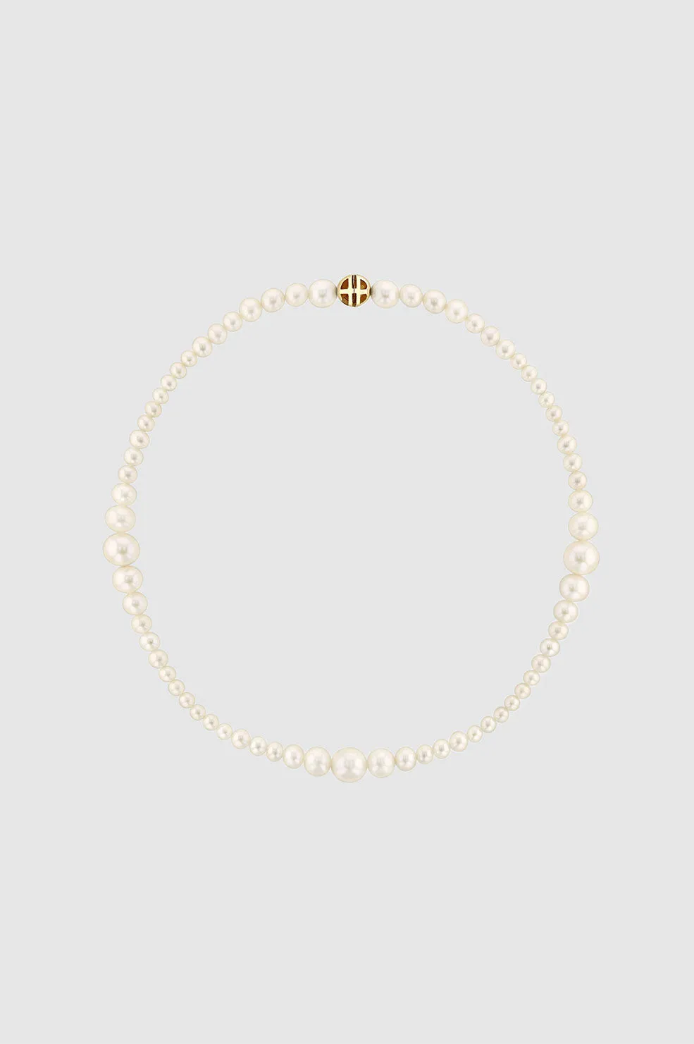 Gradual Pearl Necklace - 14k Gold sold by Anine Bing