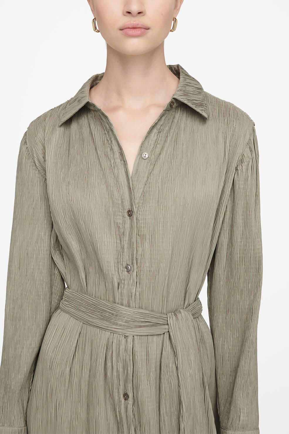 Alma Dress - Green Khaki sold by Anine Bing product image thumbnail 2