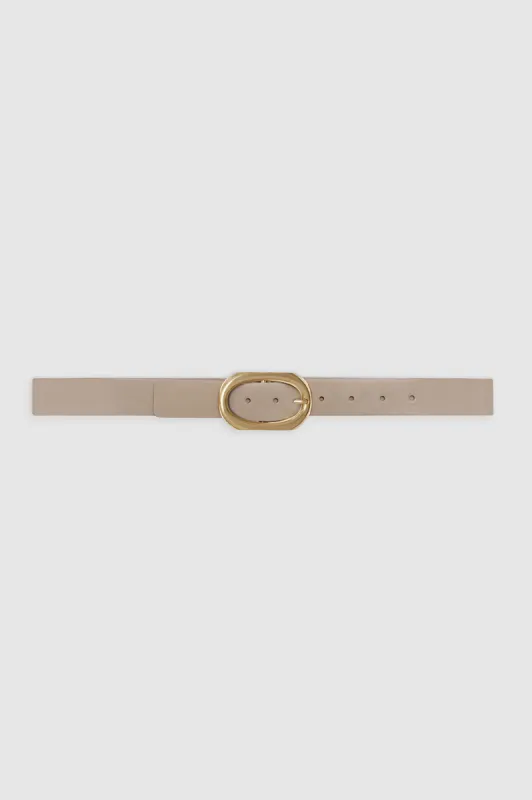 Signature Link Belt - Taupe sold by Anine Bing