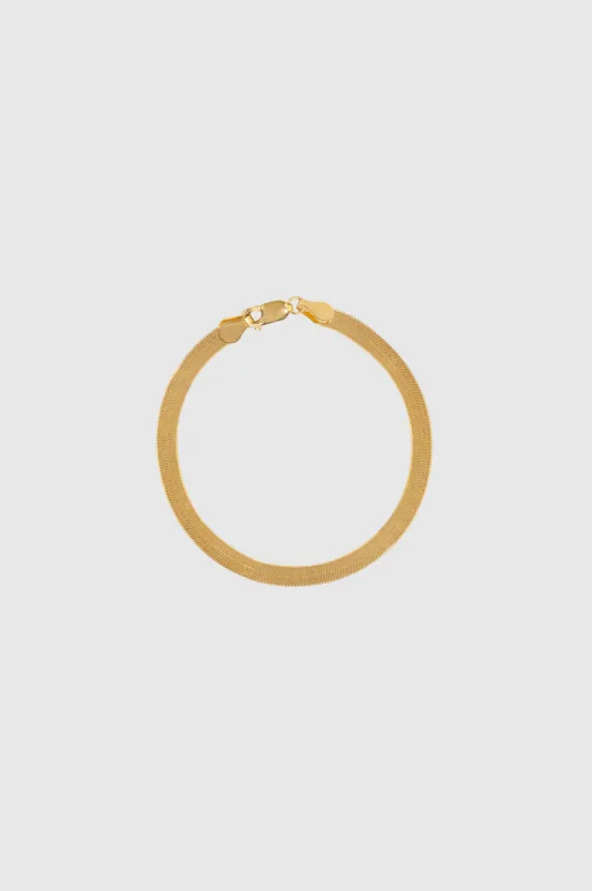 Ribbon Coil Bracelet - 14k Gold sold by Anine Bing
