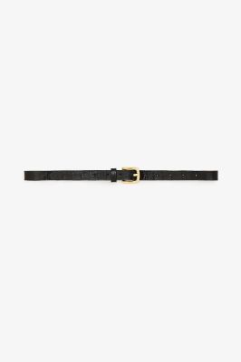 Jane Belt - Black Embossed sold by Anine Bing