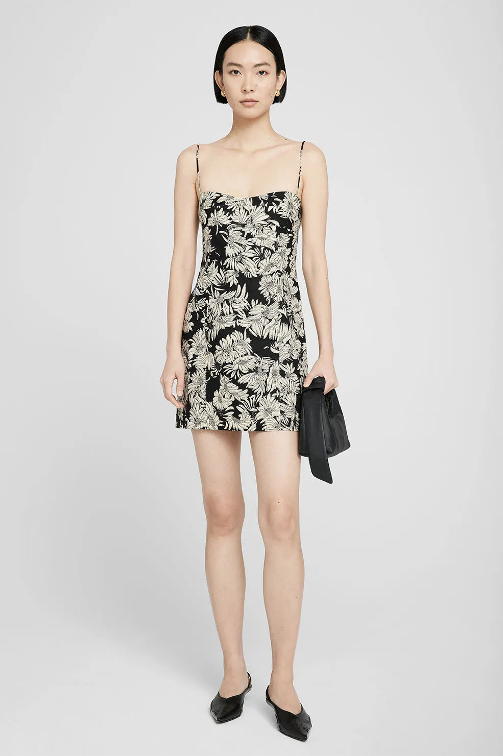 Keiran Dress - Black Floral Print sold by Anine Bing