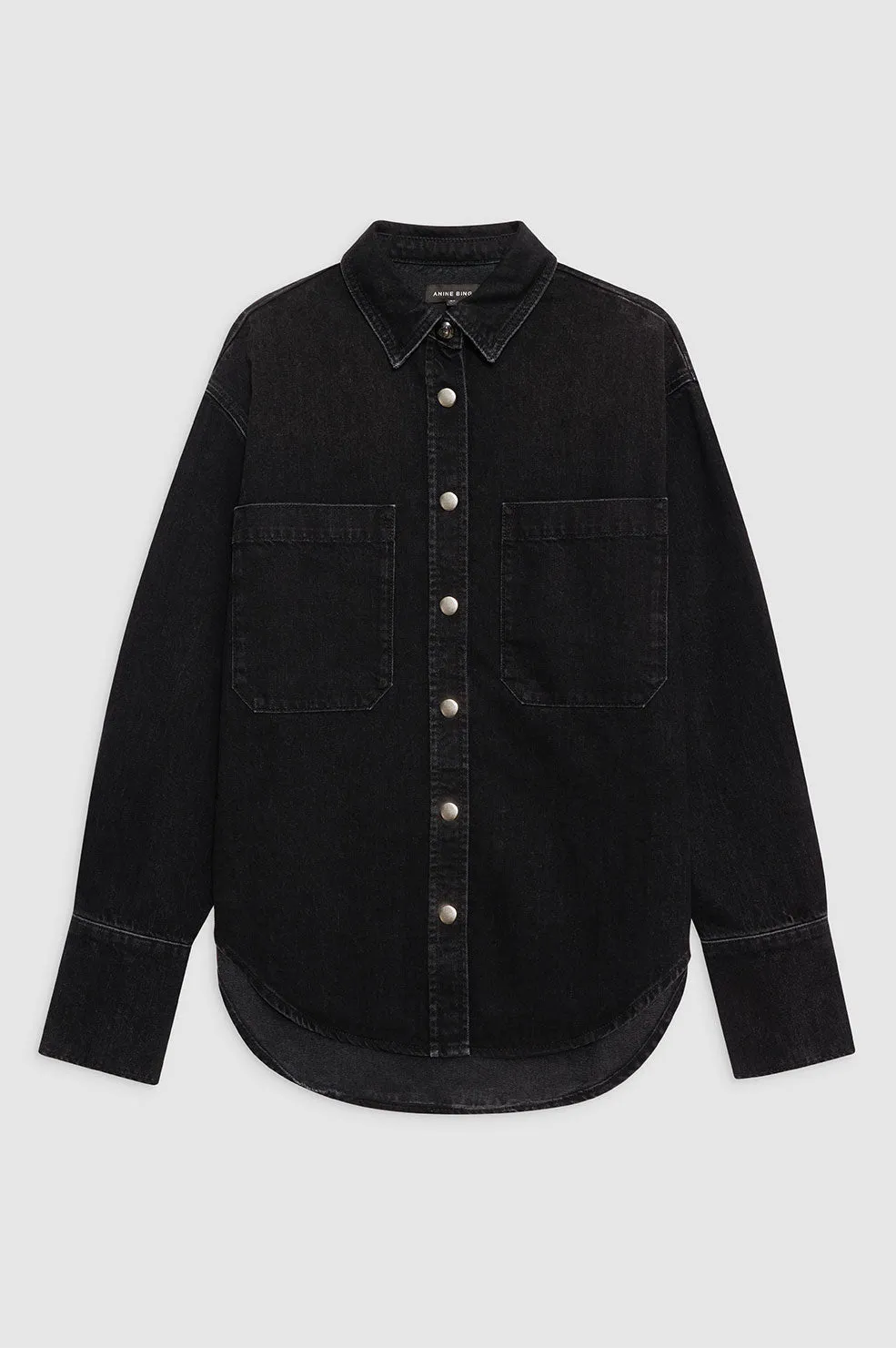 Dante Shirt - Iron Black Denim sold by Anine Bing product image thumbnail 3