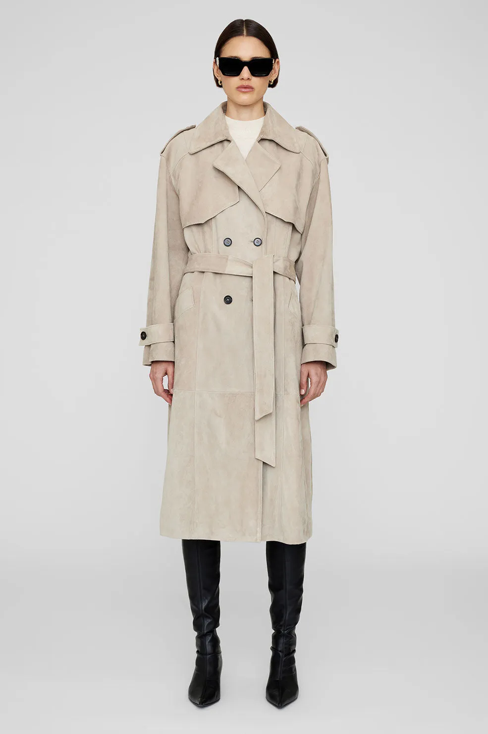 Finley Trench - Taupe sold by Anine Bing product image thumbnail 5