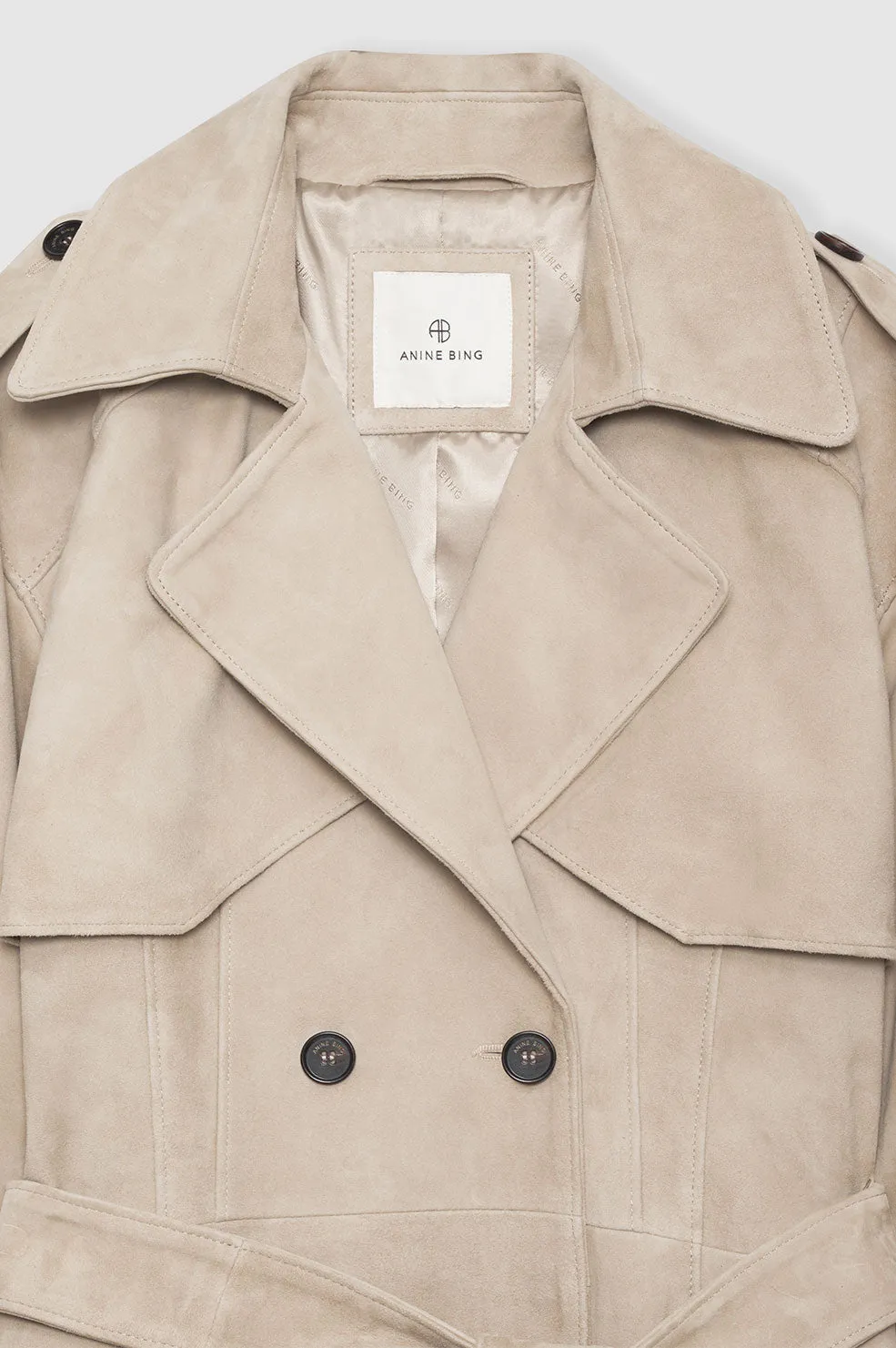 Finley Trench - Taupe sold by Anine Bing product image thumbnail 4