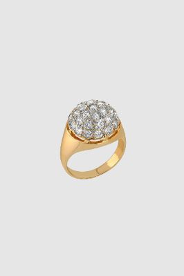 Diamond Dome Ring - 14k Gold sold by Anine Bing