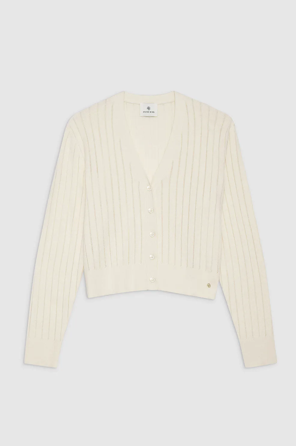 Hazel Cardigan - Ivory sold by Anine Bing product image thumbnail 3