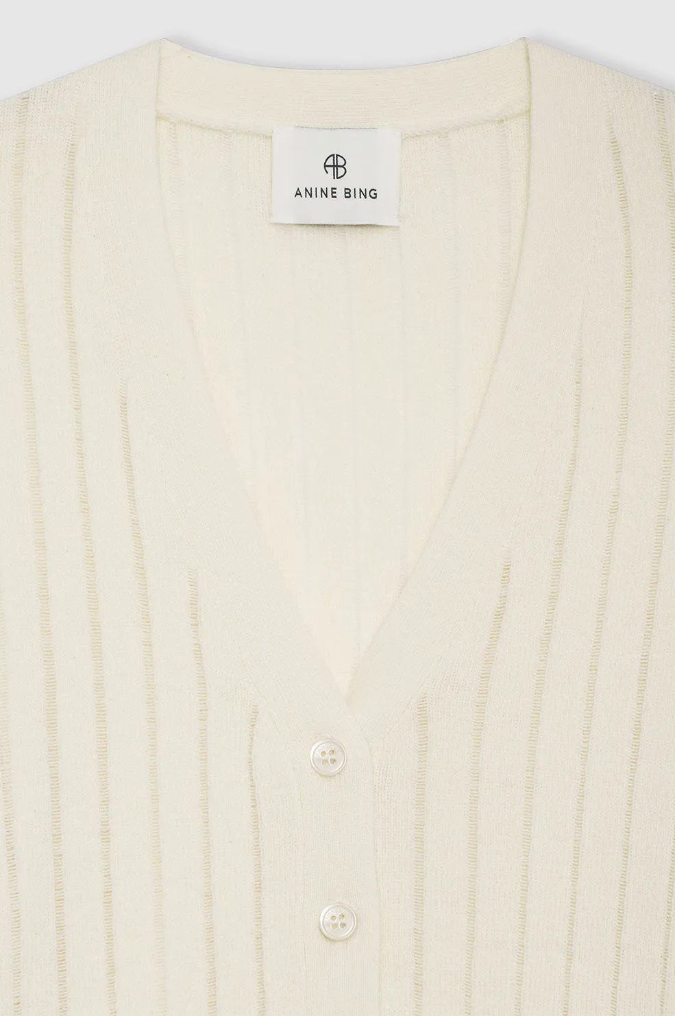 Hazel Cardigan - Ivory sold by Anine Bing product image thumbnail 4