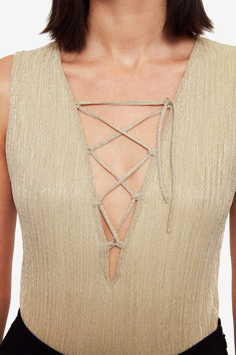 Lace Up Bodysuit sold by Anine Bing product image thumbnail 3