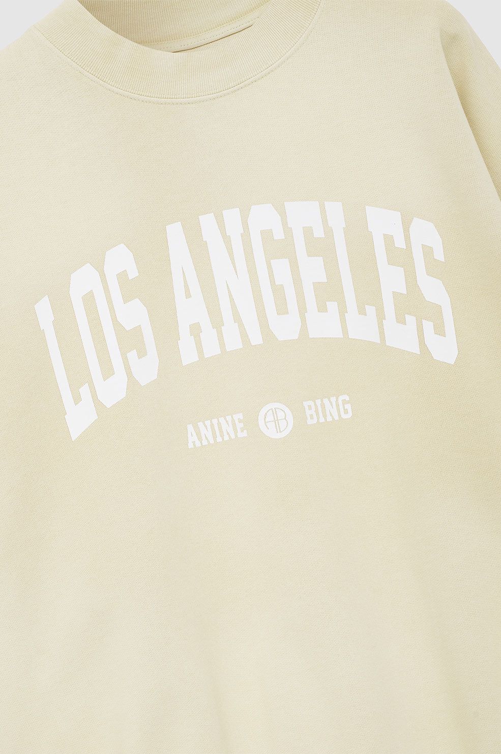 Jaci Sweatshirt University Los Angeles - Washed Faded Yellow sold by Anine Bing product image thumbnail 4