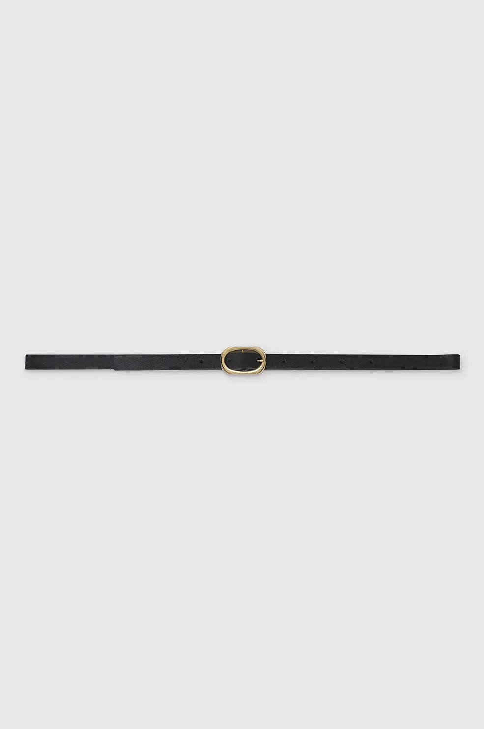 Mini Signature Link Belt - Black With Gold sold by Anine Bing