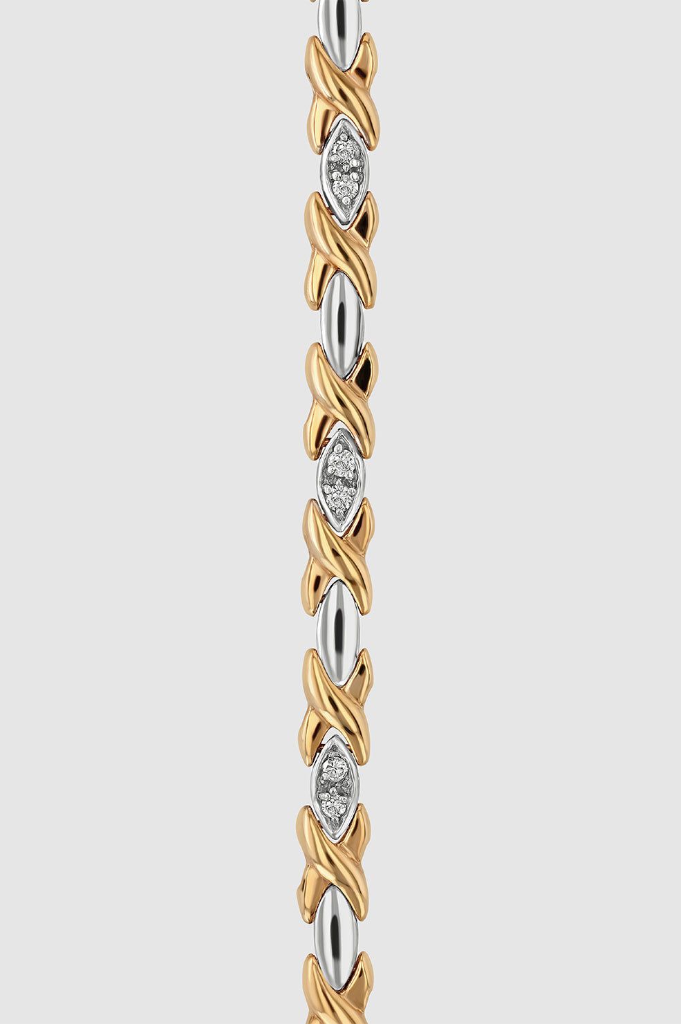 Two Tone Diamond Bracelet - 14k Gold sold by Anine Bing product image thumbnail 3