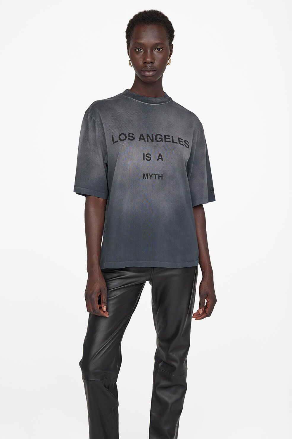 Avi Tee Myth Los Angeles - Charcoal sold by Anine Bing product image thumbnail 2